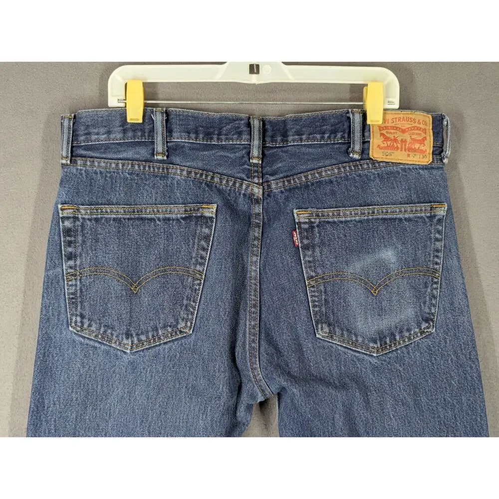 Levi's 505 Jeans Mens 38x30 Regular Fit Straight Leg